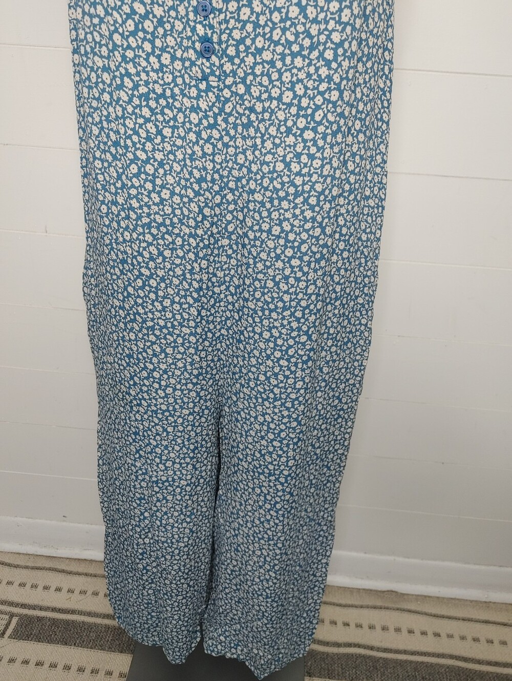 Billabong Florida Floral Wide Leg Jumpsuit Size 10 - Picture 4 of 12